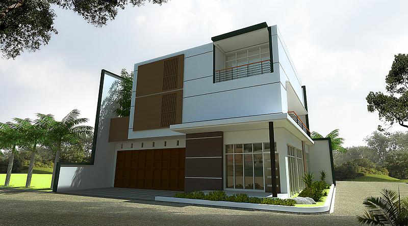 Tampak depan desain 3D