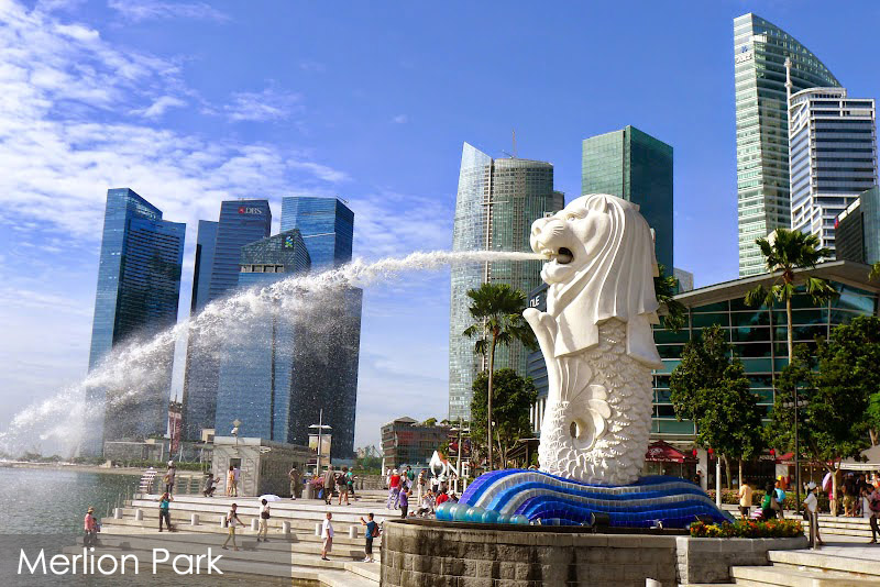 Tempat wisata di singapura - Merlion Park